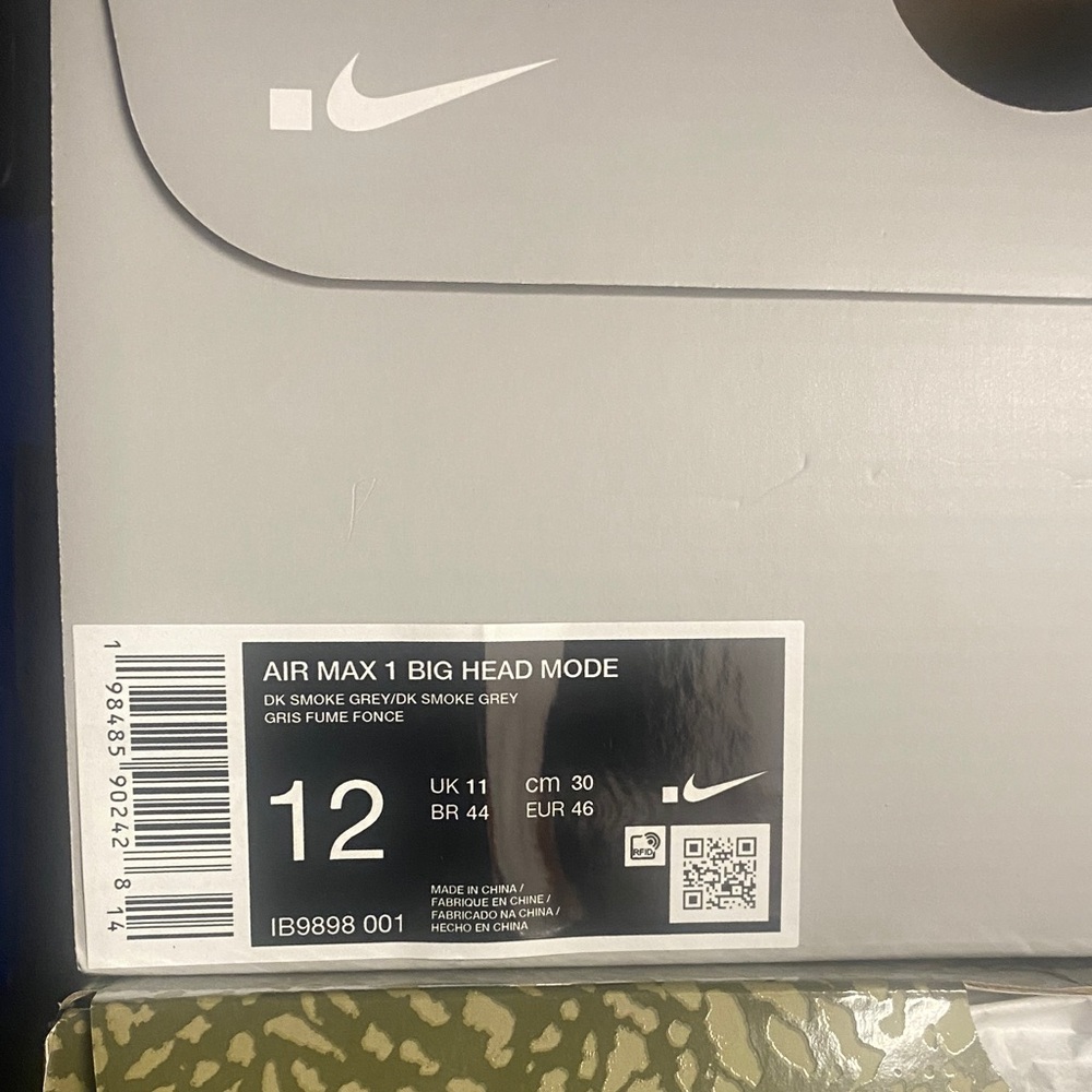 Nike Air Max 1 Smoke Gray Sneakers